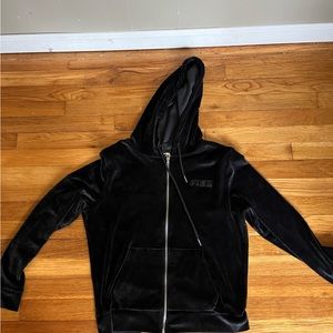 VS PINK Velour Zip-Up Hoodie